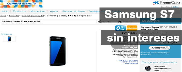 Comprar Samsung Galaxy sin intereses