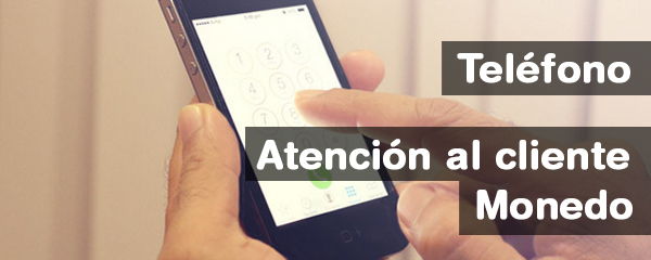 Monedo teléfono atención al cliente